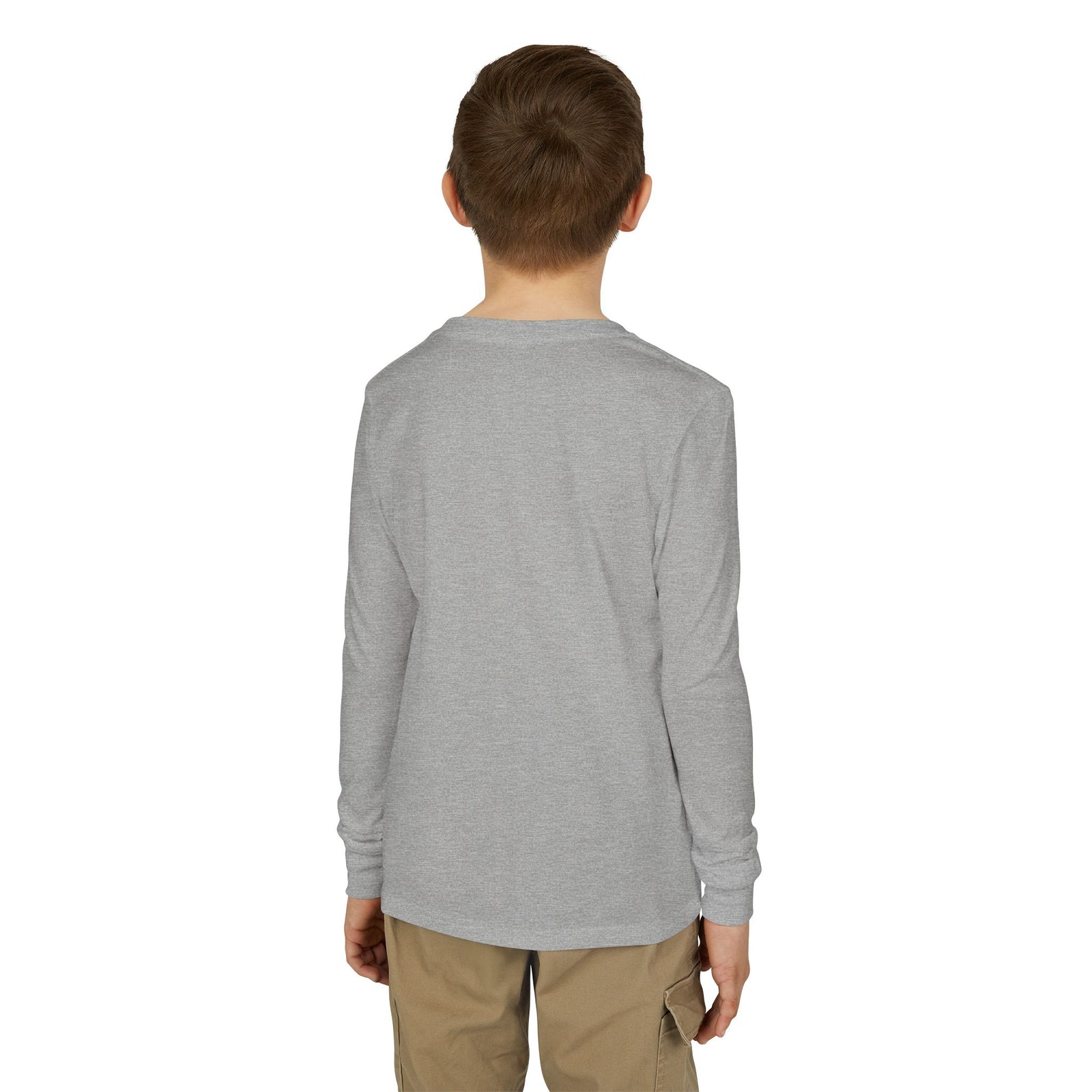 Youth Long Sleeve Tee — "Too Cute to Spook" Fred from the Dead Skeleton and Femur the Dog Halloween Shirt