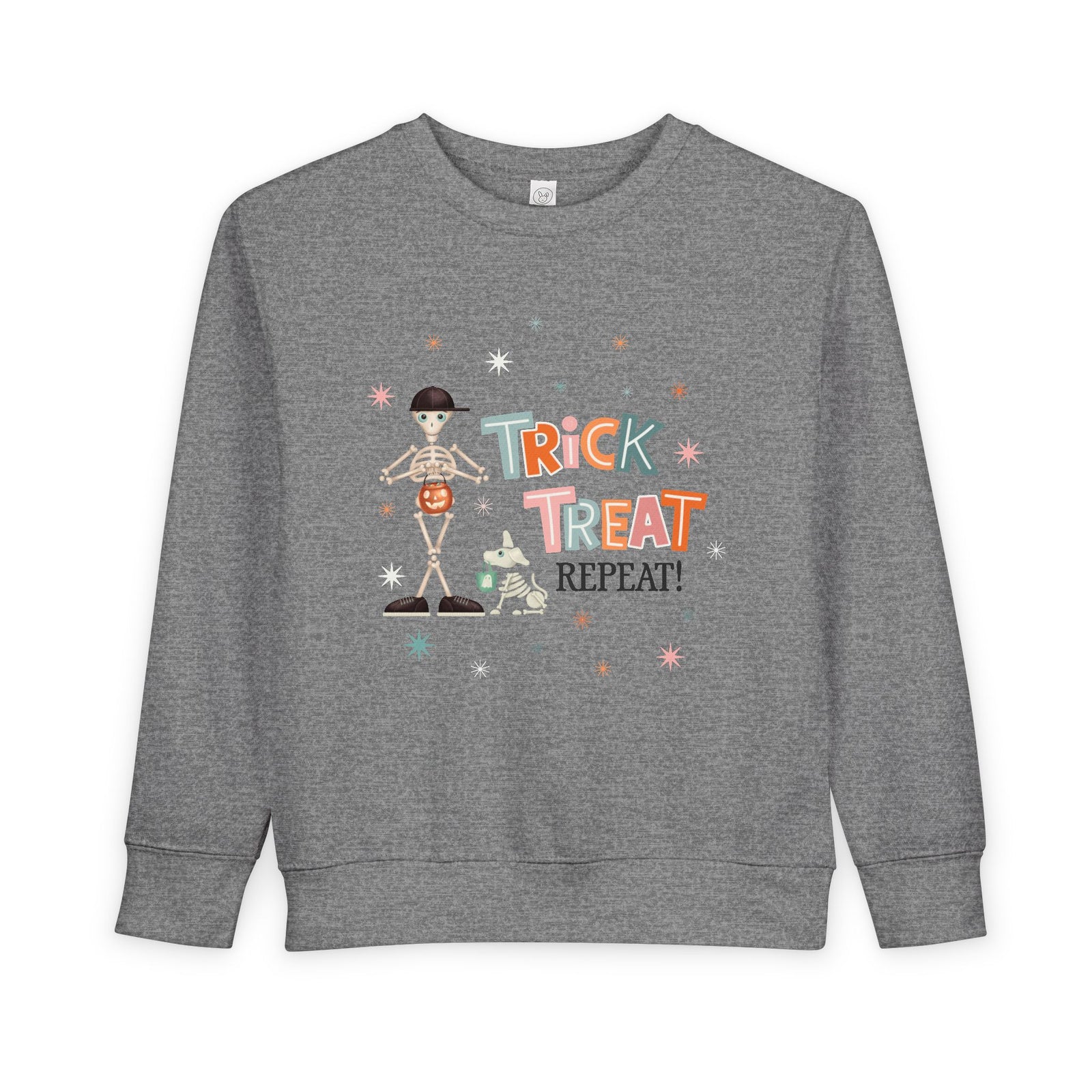 Toddler Sweatshirt - "Trick Treat Repeat" Halloween Candy Costume Pullover - Fred from the Dead