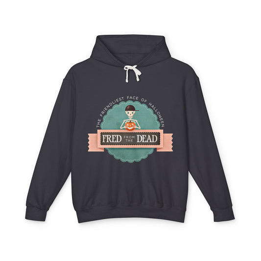Fred the Dead Retro Logo Hoodie — Vintage Skate/Streetwear Pullover
