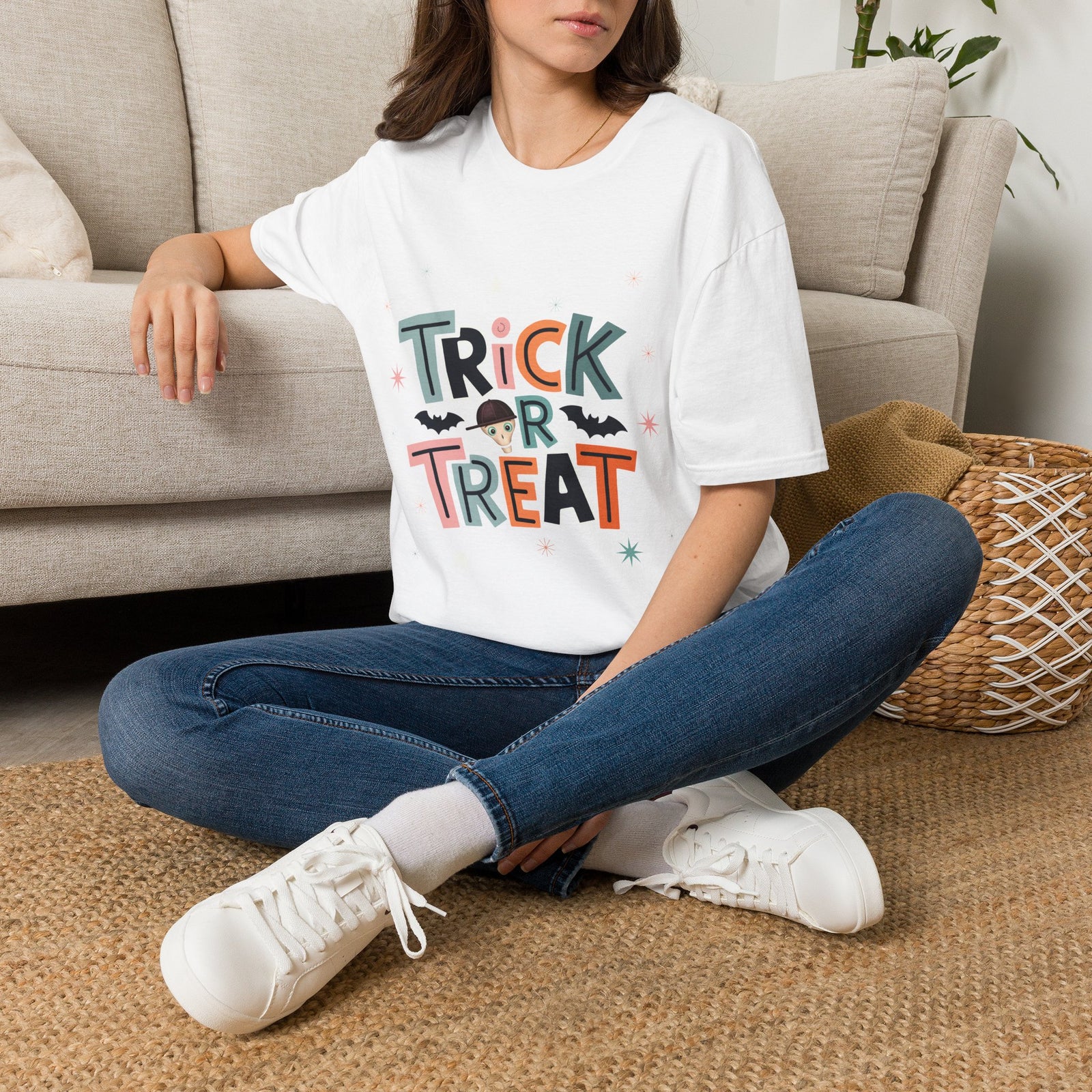 Trick or Treat T-Shirt — Cute Halloween Kids & Adult Costume Tee