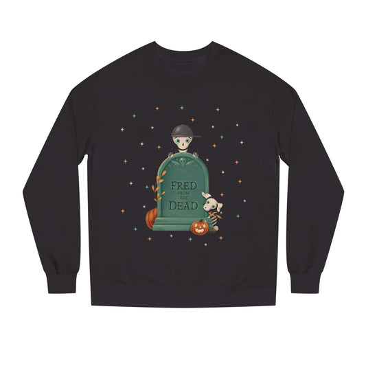 Halloween Tombstone Sweatshirt — "Fred from the Dead" Halloween Crewneck