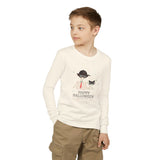 Happy Halloween Kids Long Sleeve Tee — Fred from the Dead Skeleton and Femur the Skeleton Dog