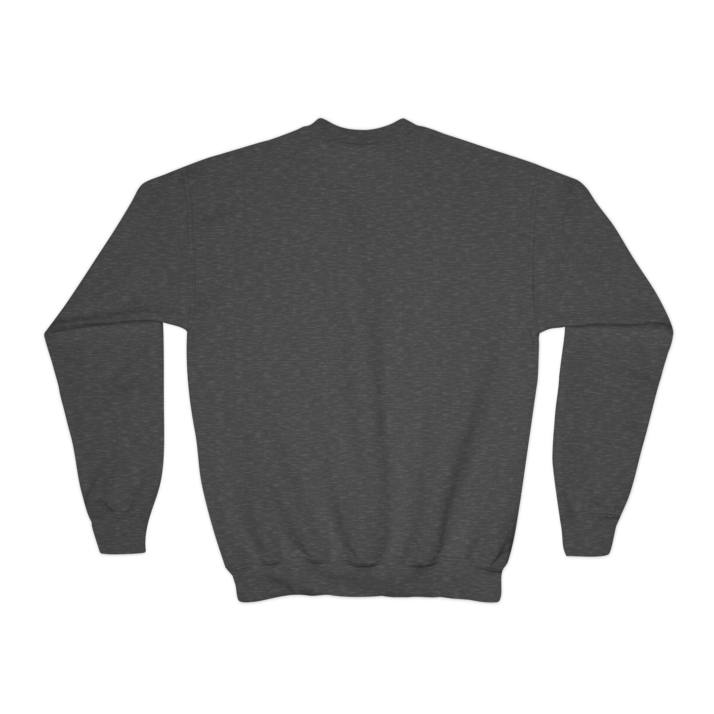 Youth Crewneck Sweatshirt — "Too Cute to Spook" Vintage Halloween Kids Sweatshirt - Fred from the Dead