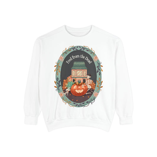 Halloween Pumpkin Patch Sweatshirt — Fred from the Dead Cozy Fall Crewneck