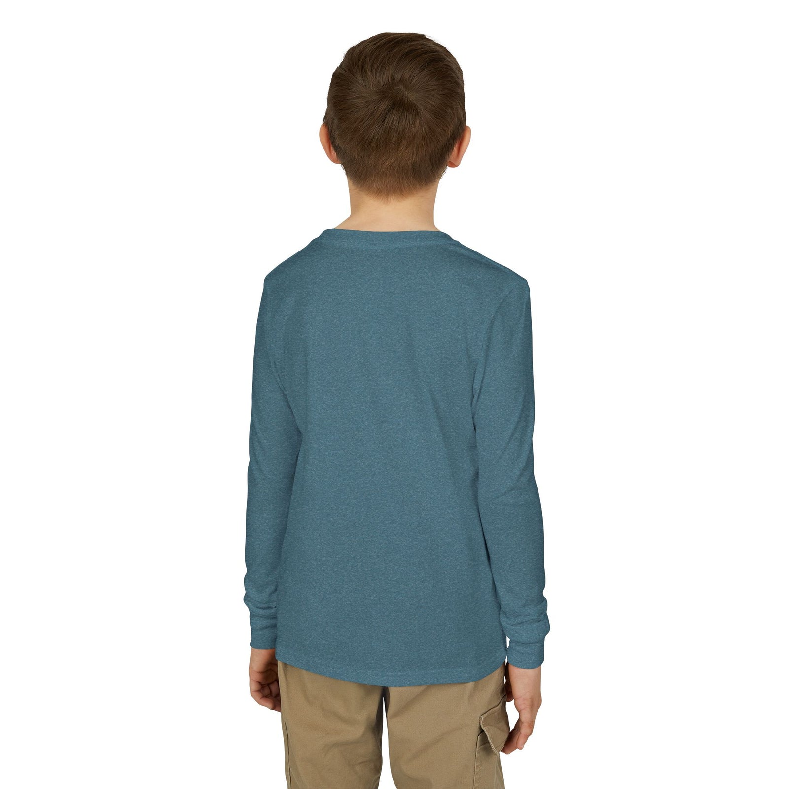 Youth Long Sleeve Tee — "Too Cute to Spook" Fred from the Dead Skeleton and Femur the Dog Halloween Shirt