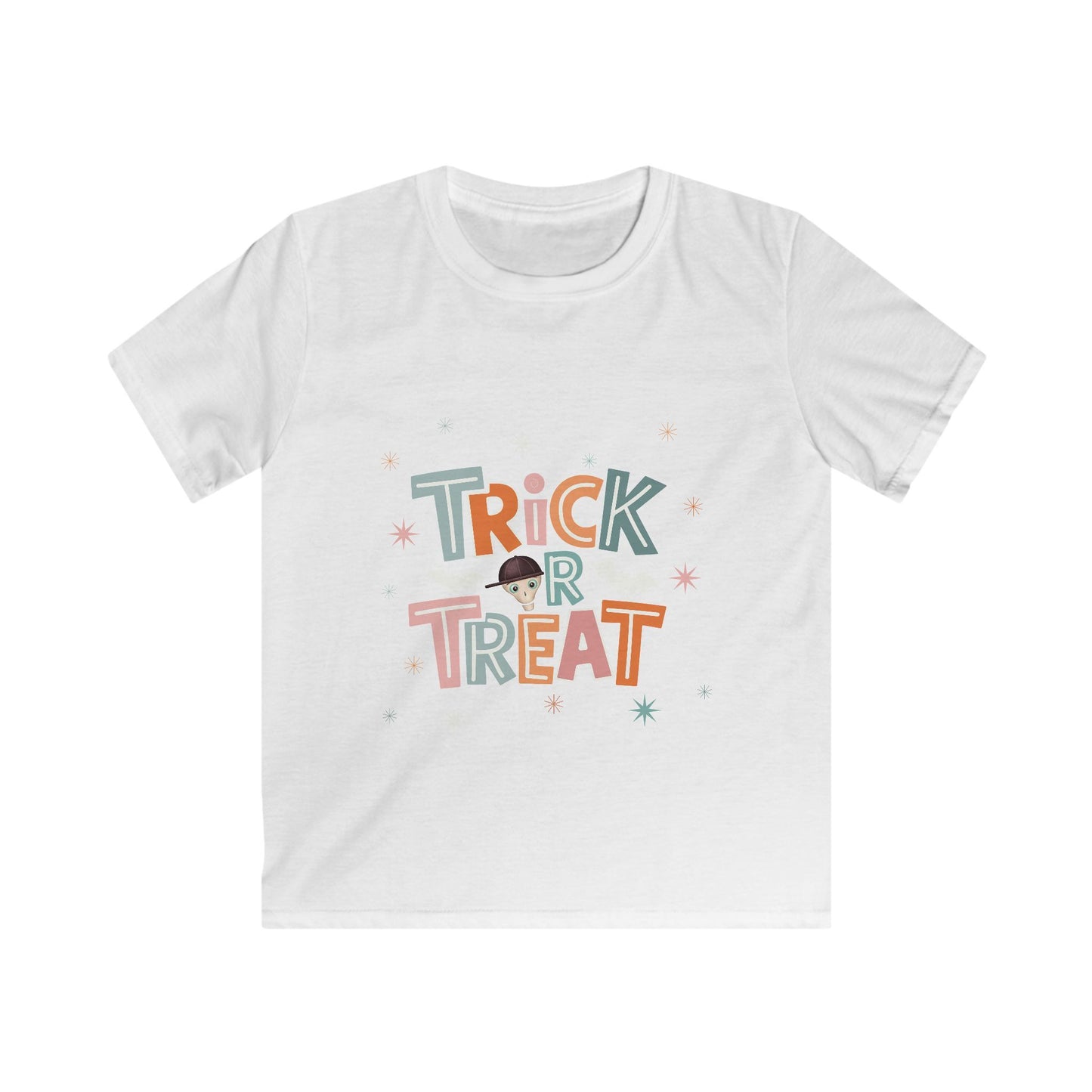 Kids Halloween Trick or Treat T-Shirt — Cute Retro Candy Design with Fred from the Dead