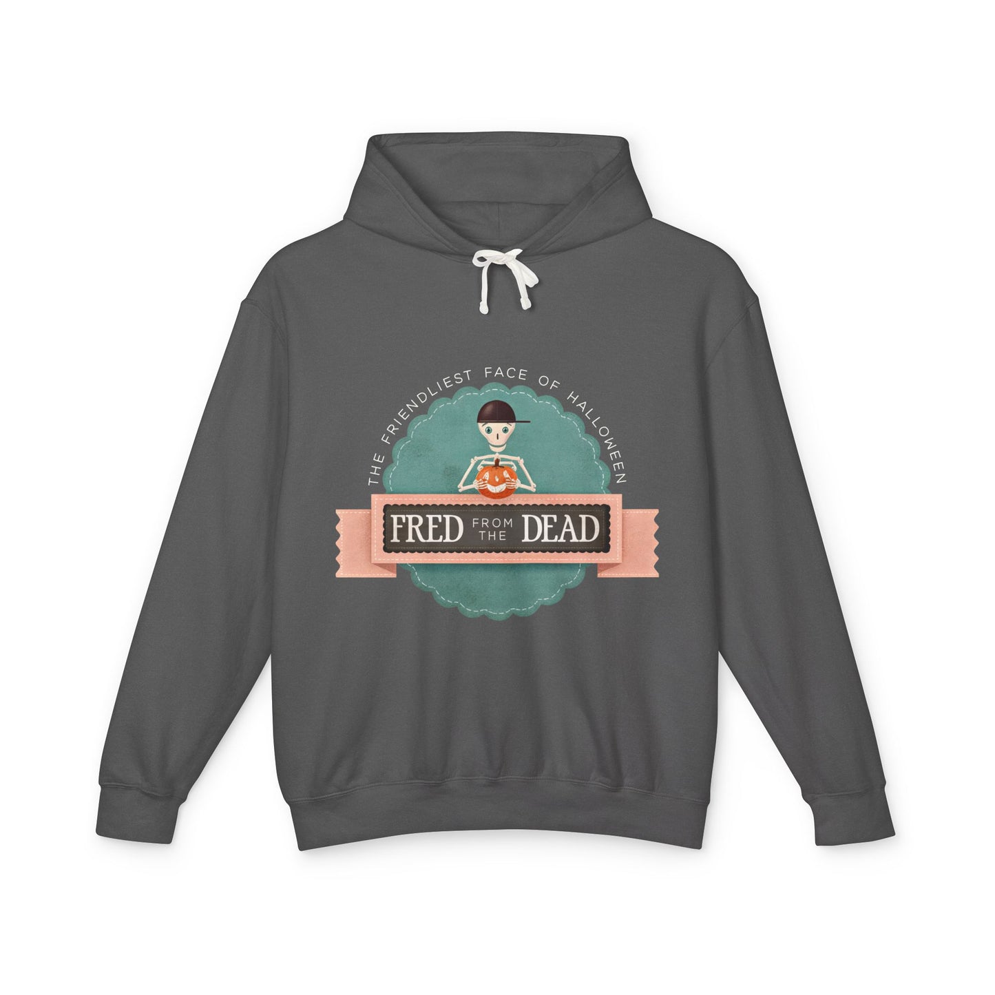 Fred the Dead Retro Logo Hoodie — Vintage Skate/Streetwear Pullover