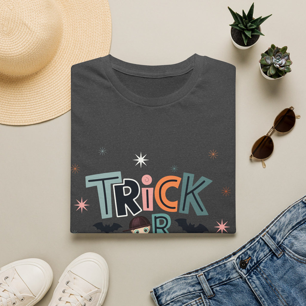 Trick or Treat T-Shirt — Cute Halloween Kids & Adult Costume Tee