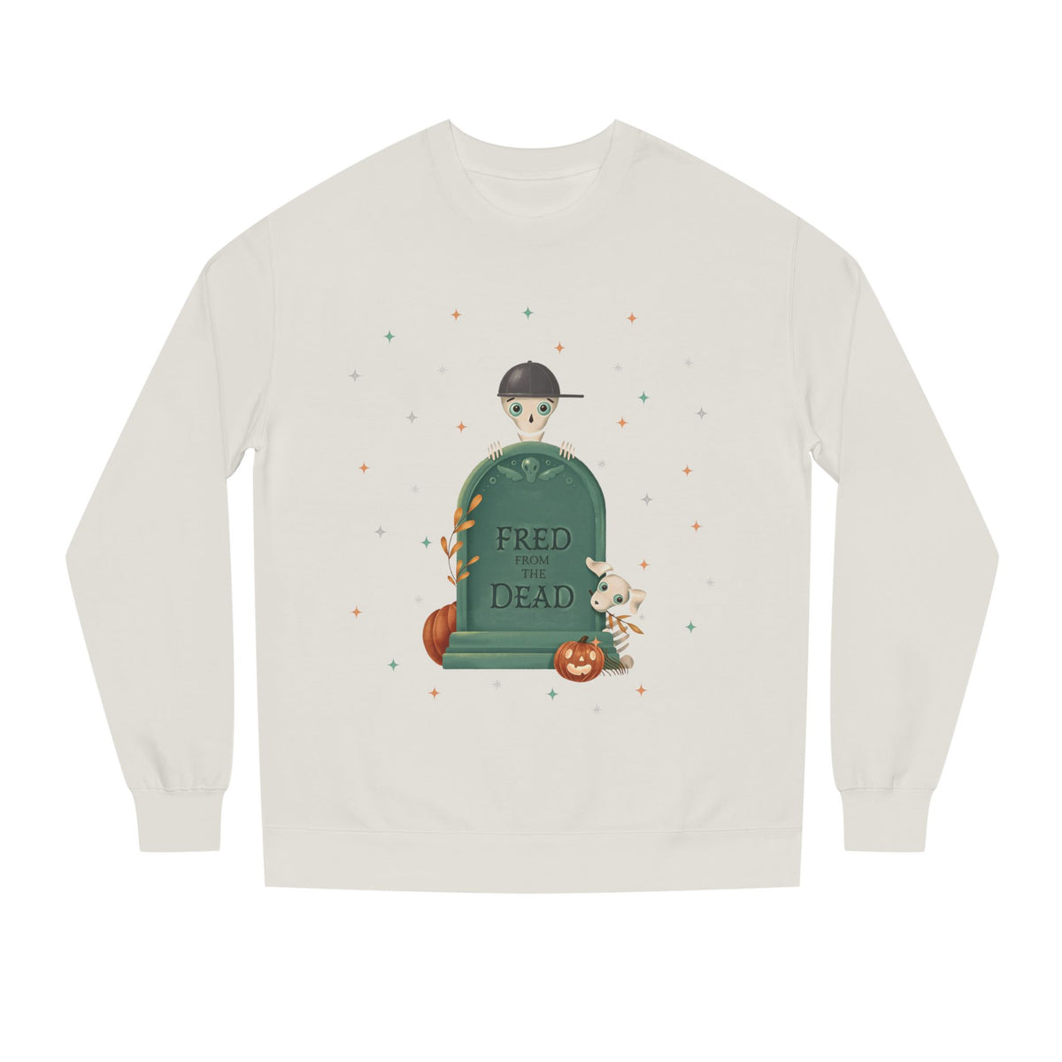 Halloween Tombstone Sweatshirt — "Fred from the Dead" Halloween Crewneck