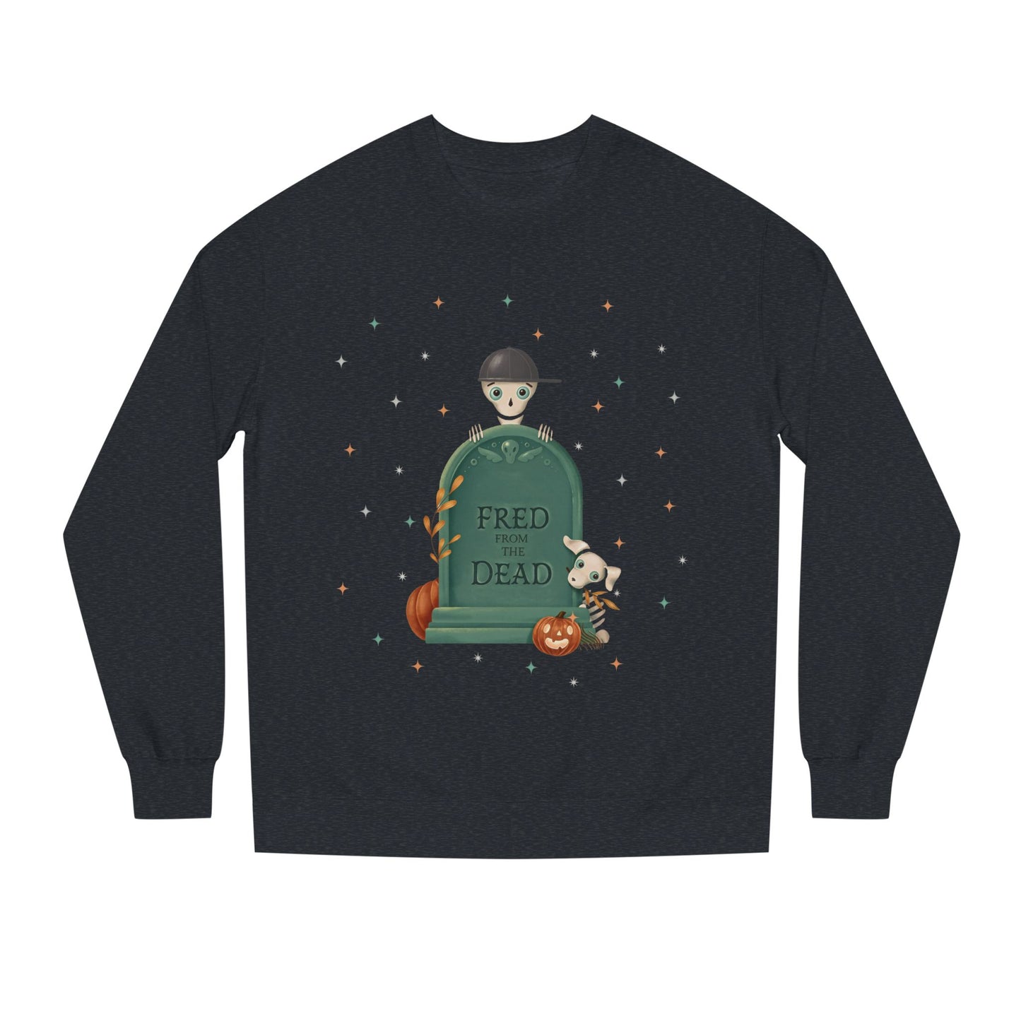 Halloween Tombstone Sweatshirt — "Fred from the Dead" Halloween Crewneck