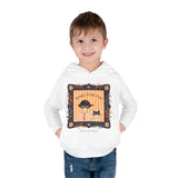 Toddler Halloween Hoodie — "Bone to Be Fun" Cute Fred from the Dead Skeleton and Femur the Dog