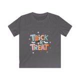 Kids Halloween Trick or Treat T-Shirt — Cute Retro Candy Design with Fred from the Dead