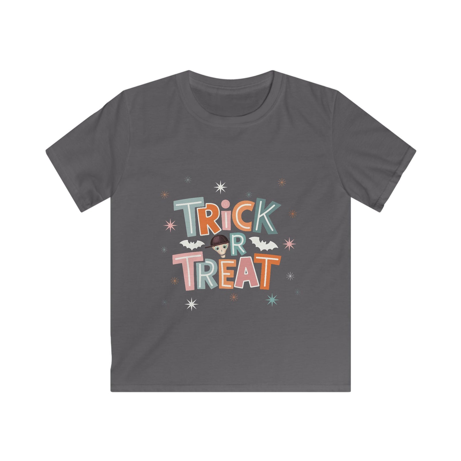 Kids Halloween Trick or Treat T-Shirt — Cute Retro Candy Design with Fred from the Dead