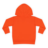 Toddler Hoodie — "Halloween Vibes" Skeleton Pumpkin Kids Pullover