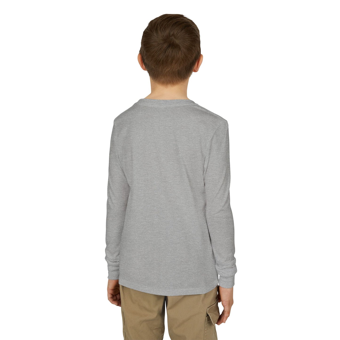 Youth Long Sleeve Tee — "Too Cute to Spook" Fred from the Dead Skeleton and Femur the Dog Halloween Shirt