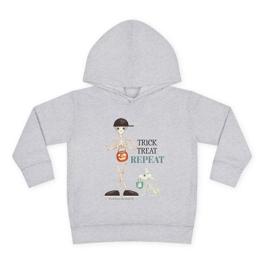Toddler Halloween Hoodie - "Trick Treat Repeat" Fred from the Dead Pullover