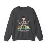 Halloween Vibes Skeleton Crewneck Sweatshirt — 'Fred from the Dead' Cozy Halloween Pullover