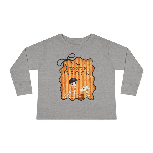 Too Cute to Spook Toddler Long Sleeve Tee - Fred from the Dead