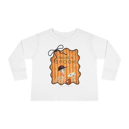 Too Cute to Spook Toddler Long Sleeve Tee - Fred from the Dead