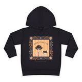 Toddler Halloween Hoodie — "Bone to Be Fun" Cute Fred from the Dead Skeleton and Femur the Dog
