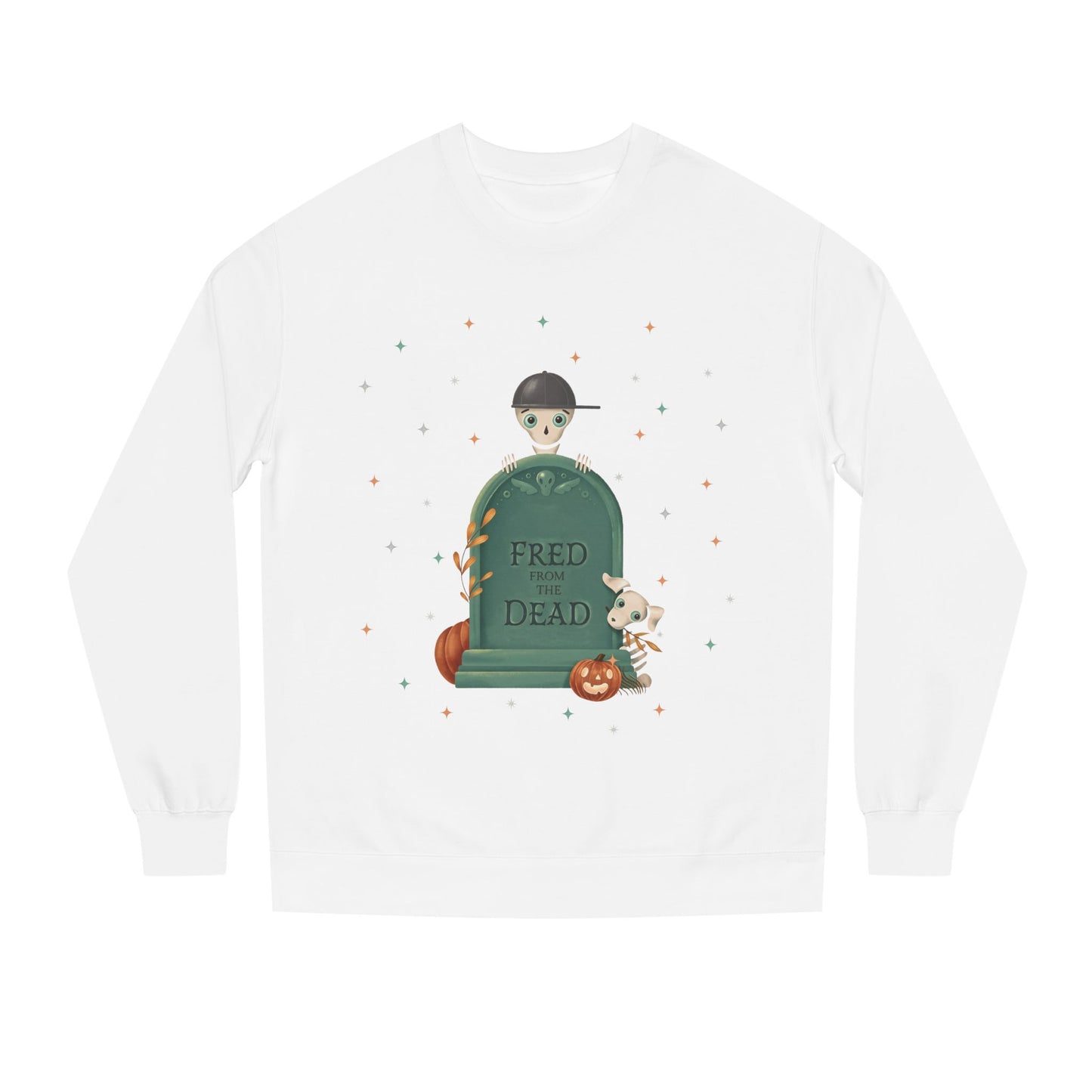 Halloween Tombstone Sweatshirt — "Fred from the Dead" Halloween Crewneck