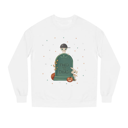 Halloween Tombstone Sweatshirt — "Fred from the Dead" Halloween Crewneck