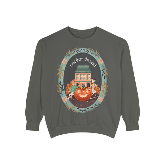 Halloween Pumpkin Patch Sweatshirt — Fred from the Dead Cozy Fall Crewneck