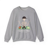 Halloween Vibes Skeleton Crewneck Sweatshirt — 'Fred from the Dead' Cozy Halloween Pullover