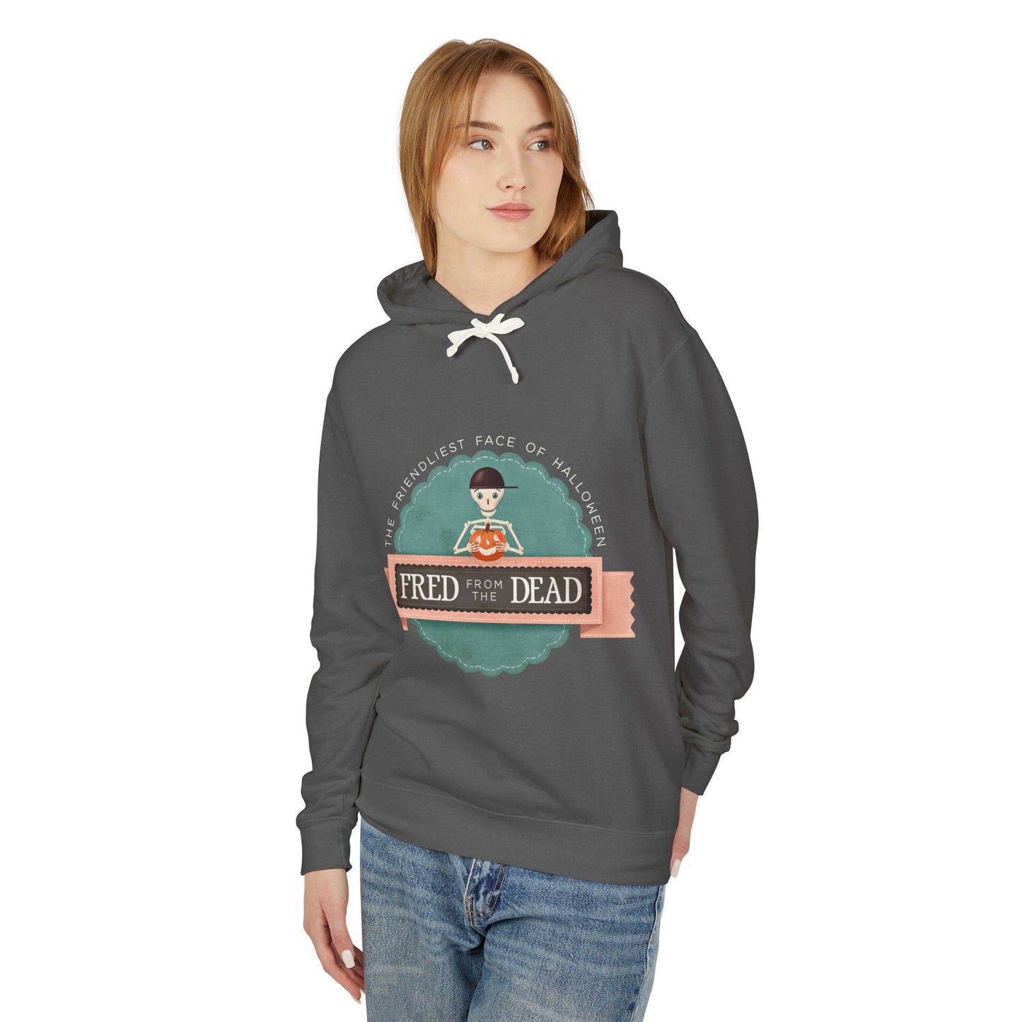 Fred the Dead Retro Logo Hoodie — Vintage Skate/Streetwear Pullover