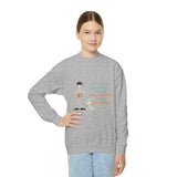 Youth Crewneck Sweatshirt-Friendliest Face of Halloween