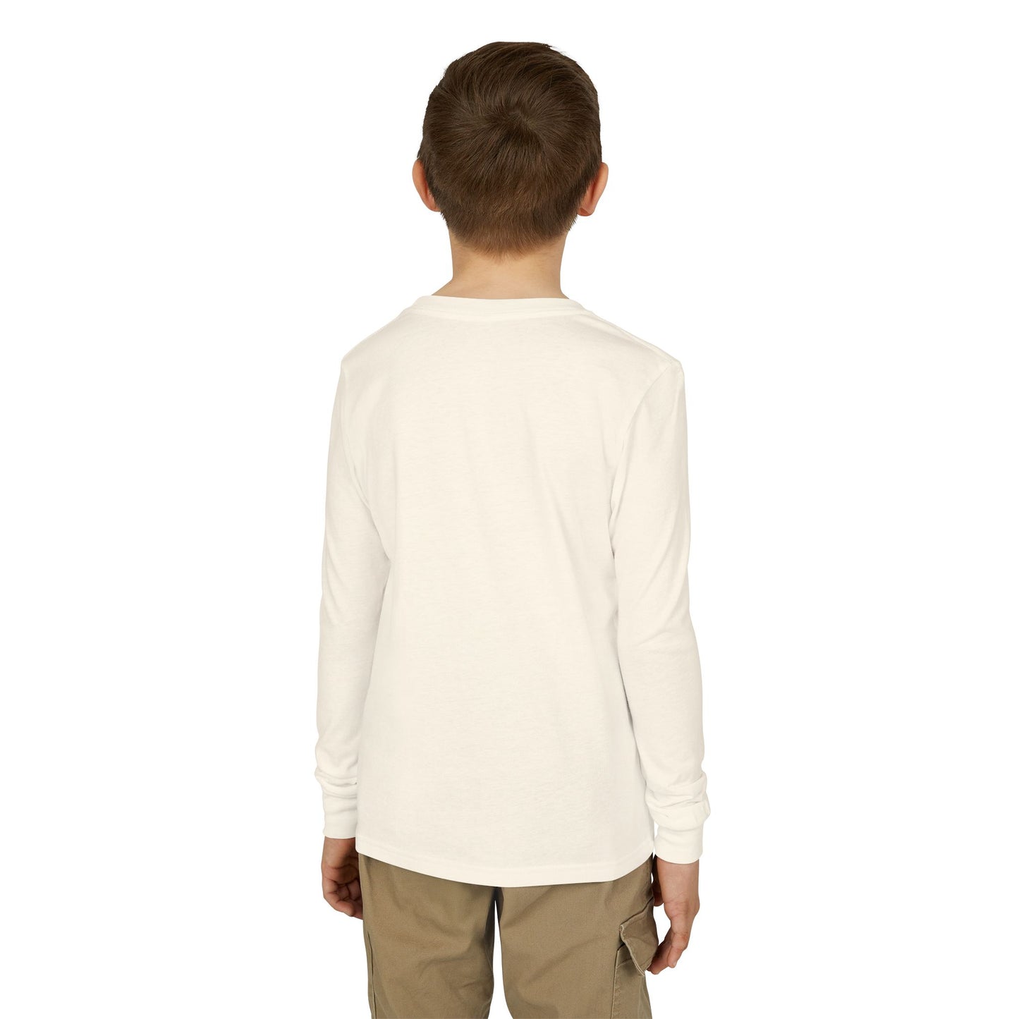 Youth Long Sleeve Tee — "Too Cute to Spook" Fred from the Dead Skeleton and Femur the Dog Halloween Shirt