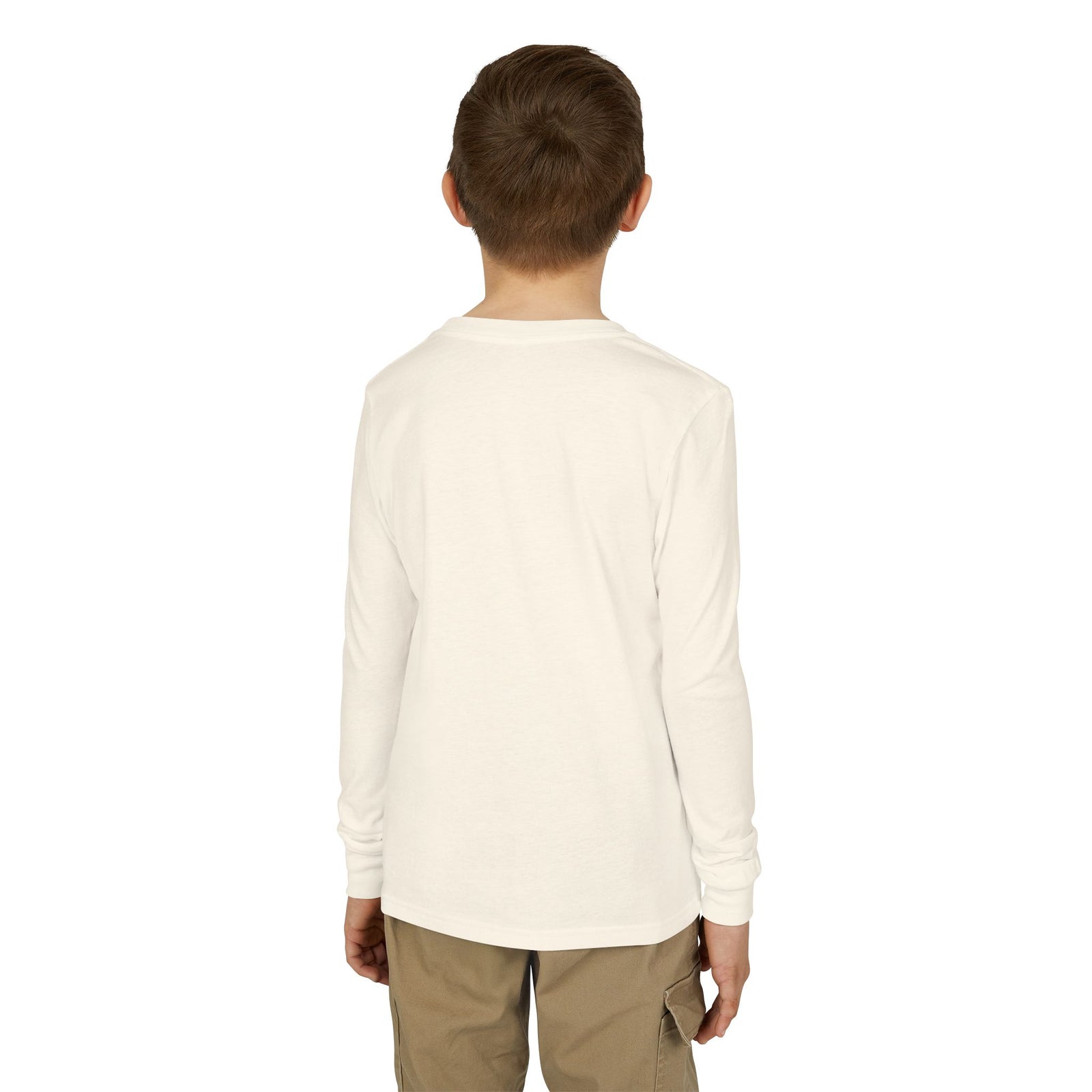 Youth Long Sleeve Tee — "Too Cute to Spook" Fred from the Dead Skeleton and Femur the Dog Halloween Shirt